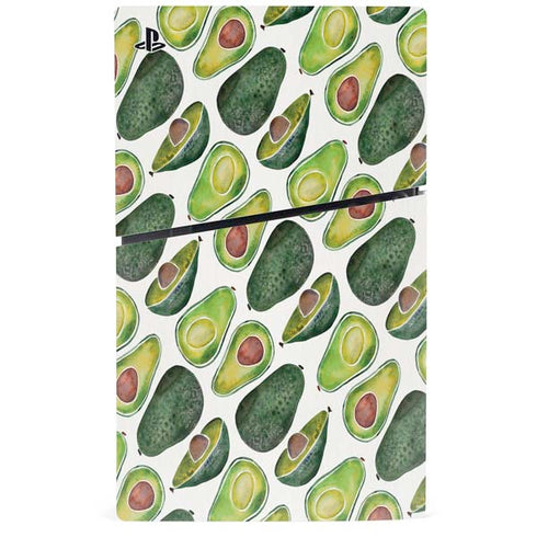 Avocados by Cat Coq PS5 Slim Digital Edition Console Skin